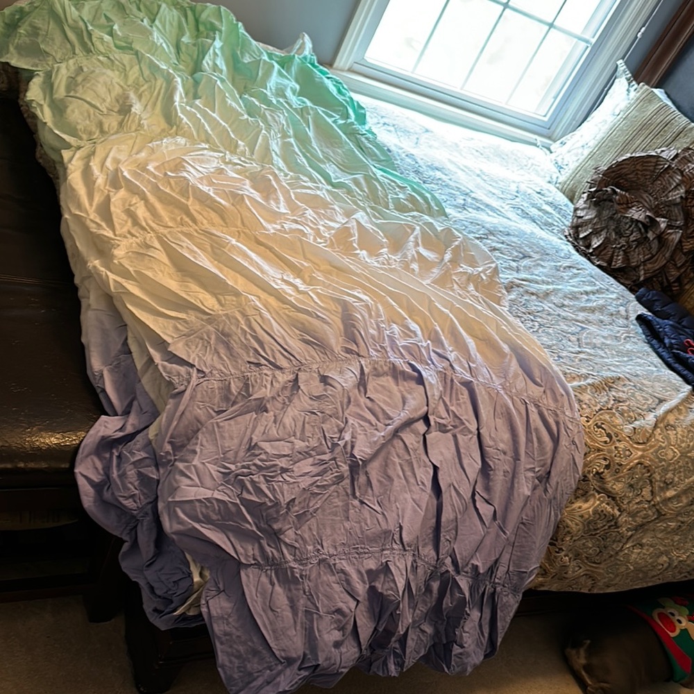 Gradient Bedding Set - Blue and Green